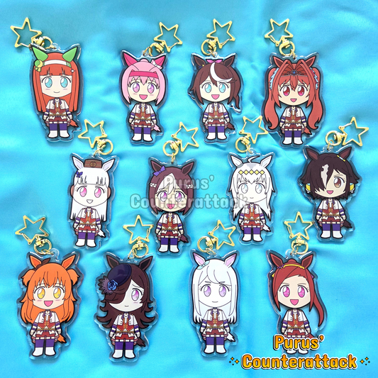 Pretty Derby Keyrings